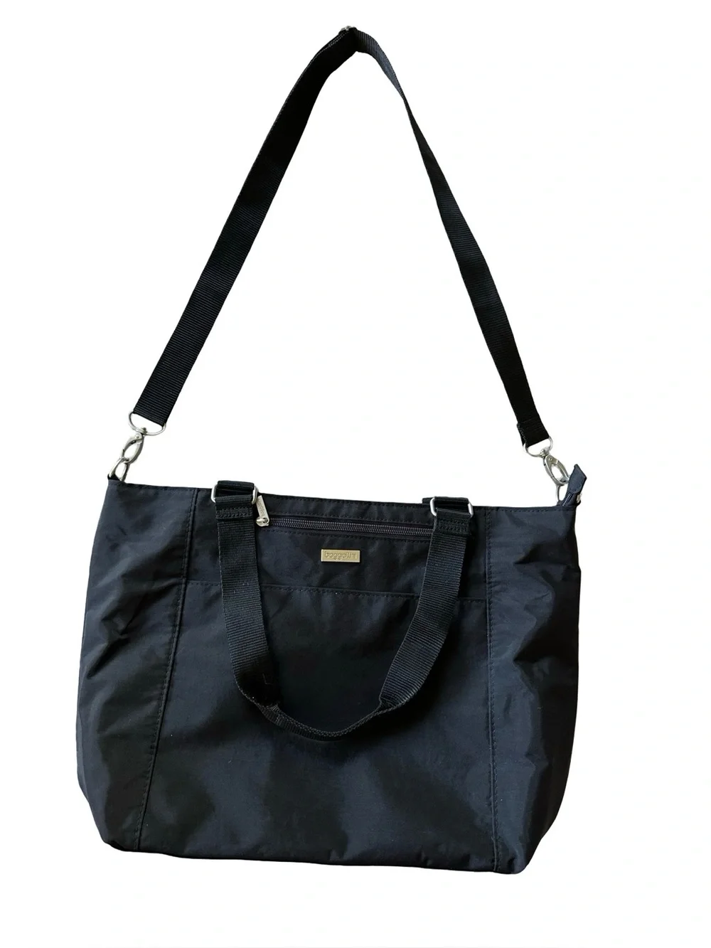 Baggallini Boulevard Laptop Tote Back Shoulder Strap Black - Picture 3 of 8